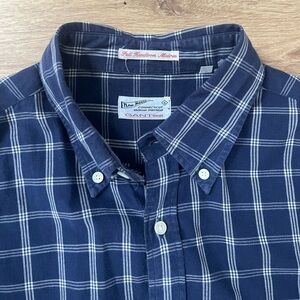 Gant Button Down. Large. Blue with white stripes.